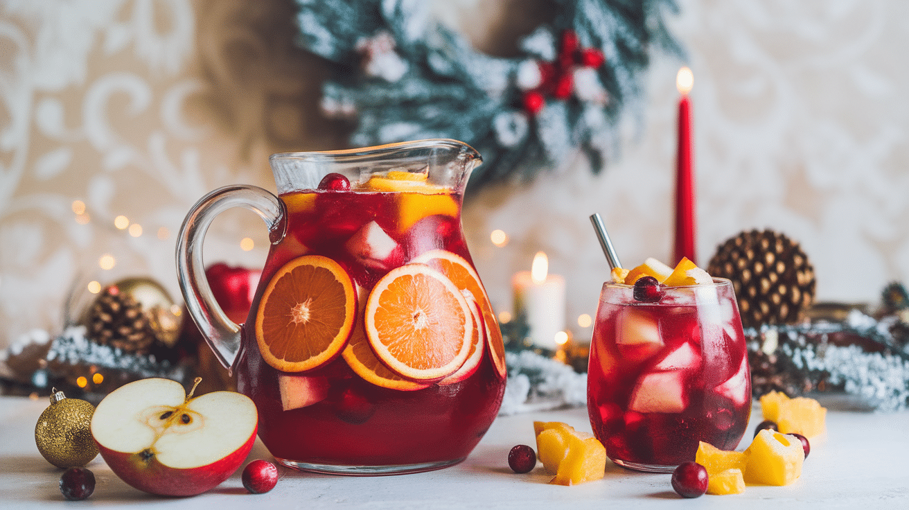 Festive Christmas Sangria Recipe 1 Festive Christmas Sangria Recipe