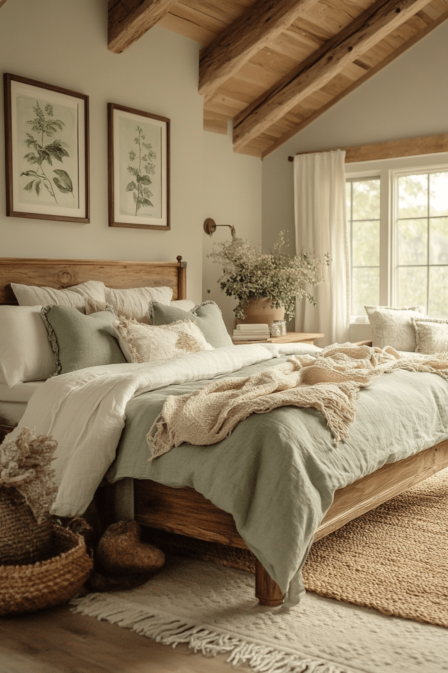 19 Sage Green Farmhouse Bedroom Ideas Perfect for Any Season