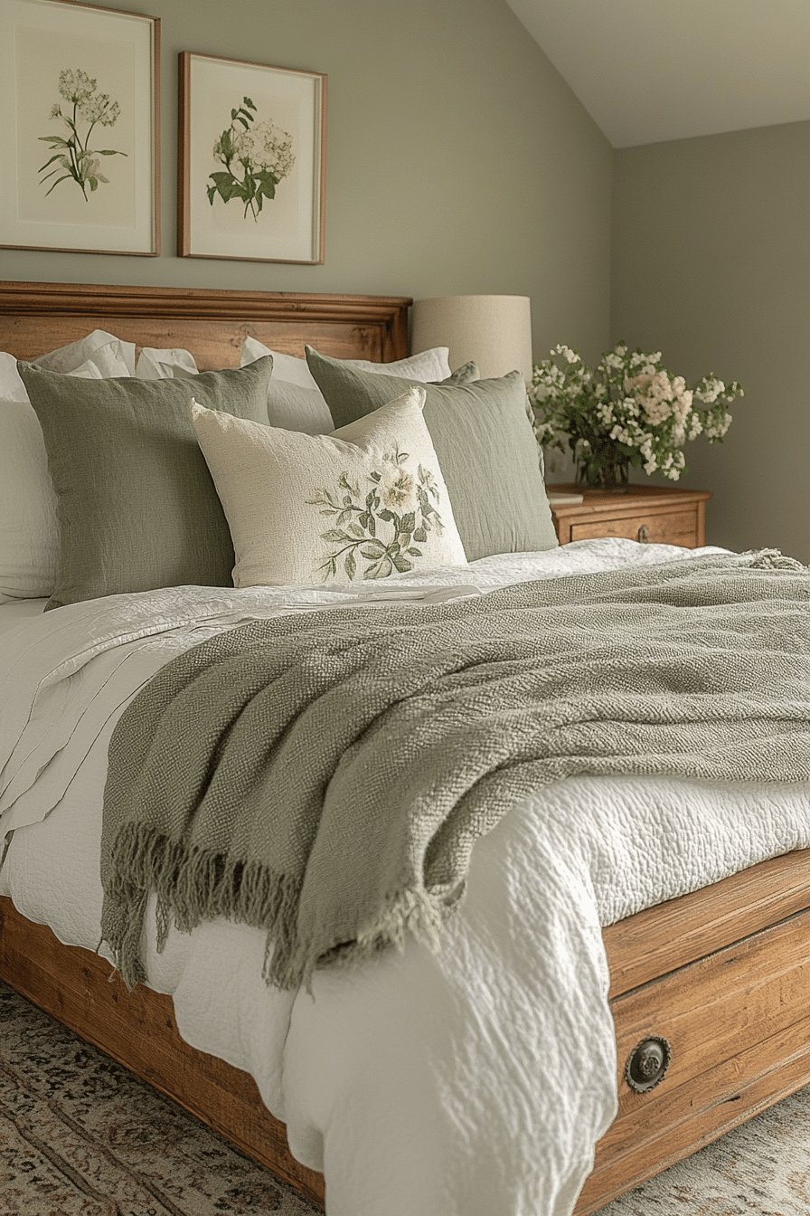 19 Sage Green Farmhouse Bedroom Ideas Perfect for Any Season