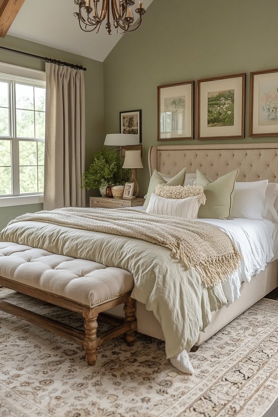 19 Sage Green Farmhouse Bedroom Ideas Perfect for Any Season