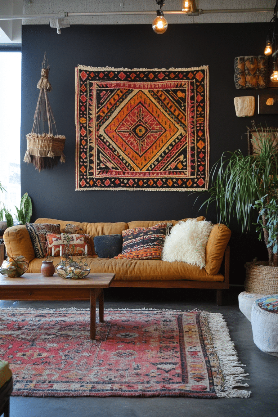 19 Colorful Boho Decor Ideas to Mix Patterns and Textures