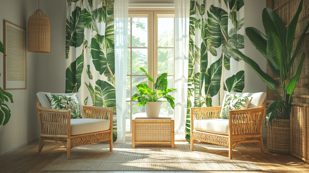 boho window treatments