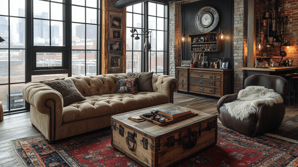 industrial living room