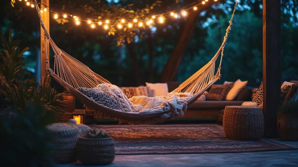 scandi boho patio