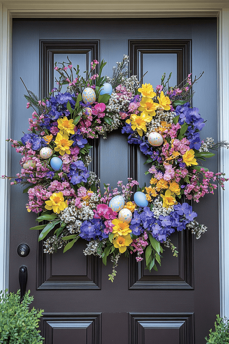 25 Easter Wreaths for Front Door to Create a Festive First Impression