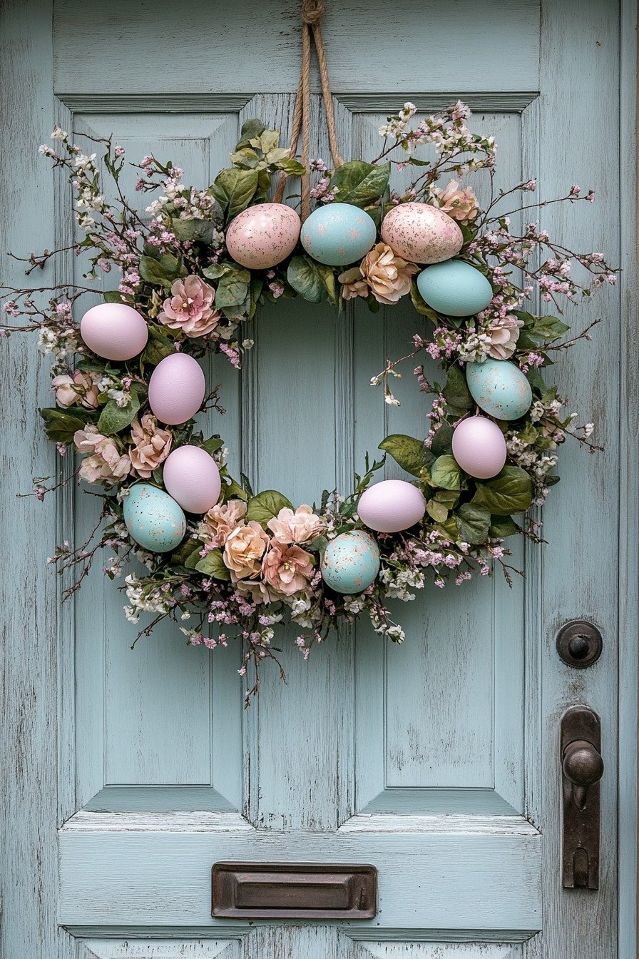 25 Easter Wreaths for Front Door to Create a Festive First Impression