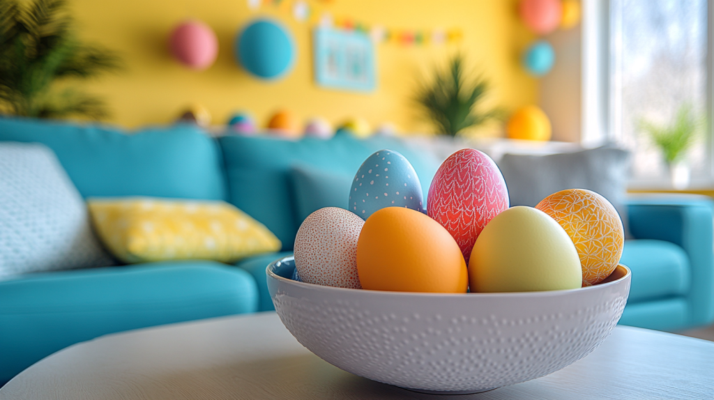 easter living room decor