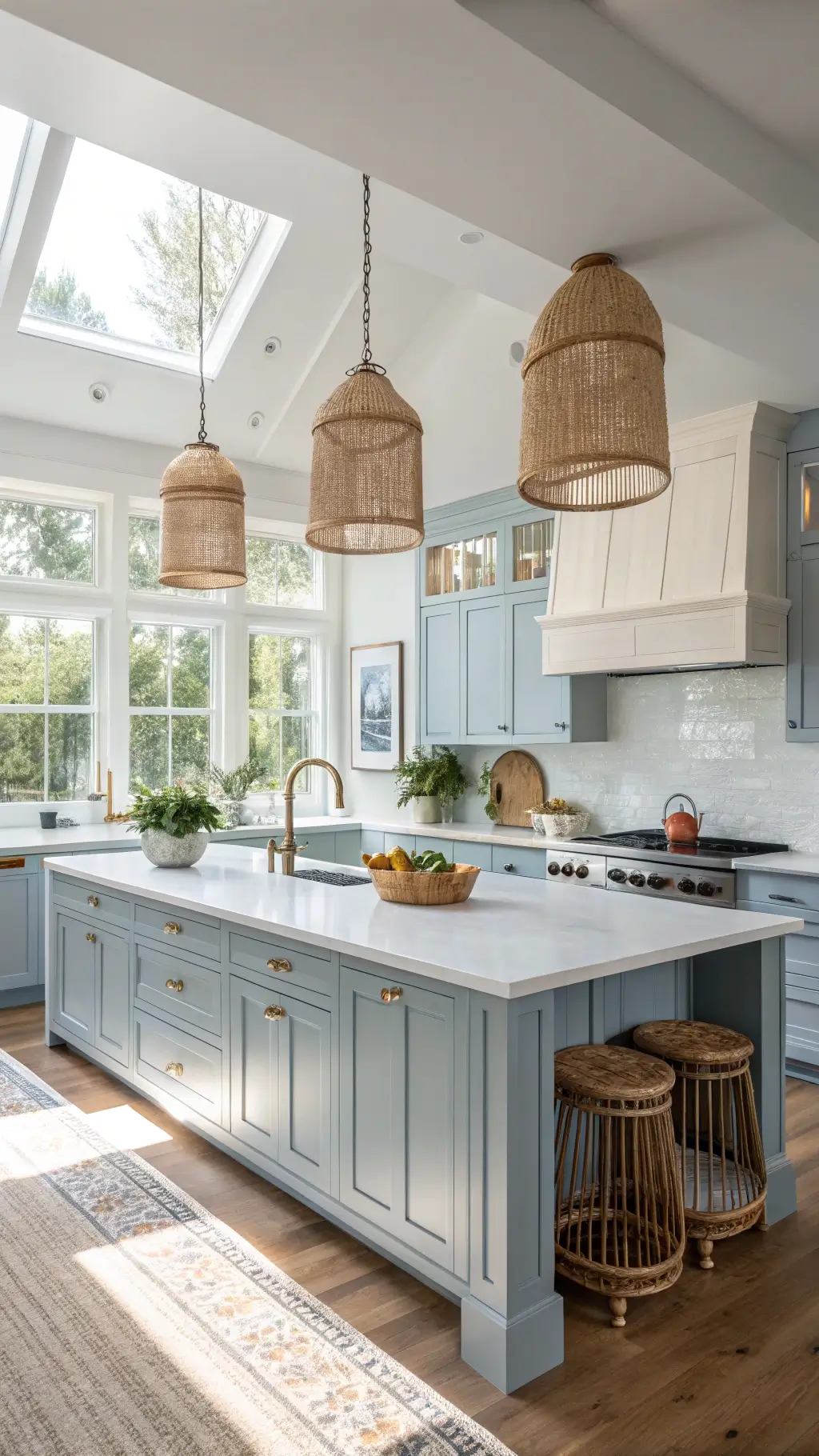 Powder Blue Kitchen Cabinets: A Breath of Fresh Style
