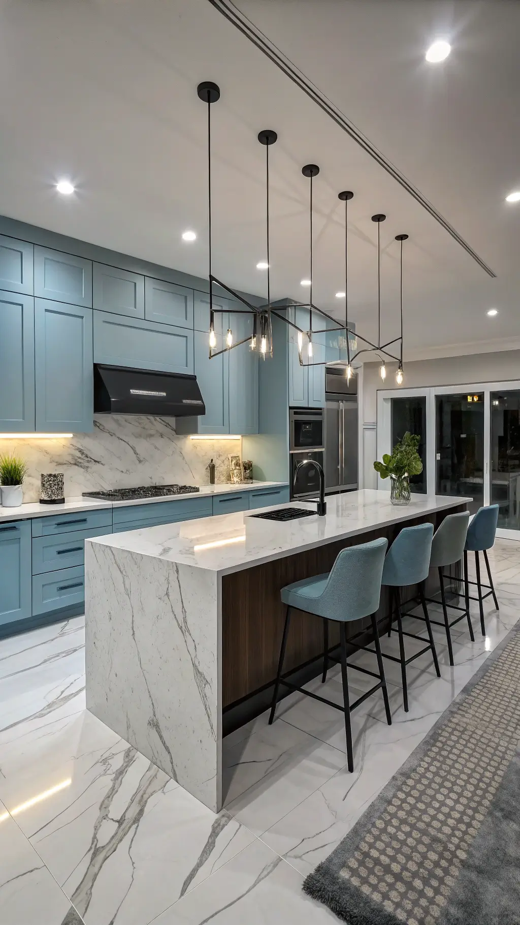 Powder Blue Kitchen Cabinets: A Breath of Fresh Style