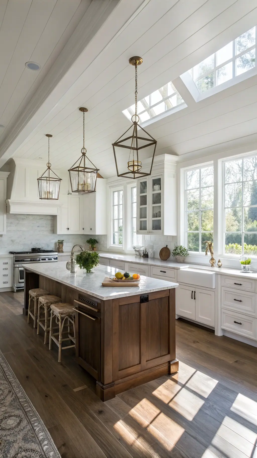 White and Wood Kitchen Cabinets: A Timeless Design Symphony