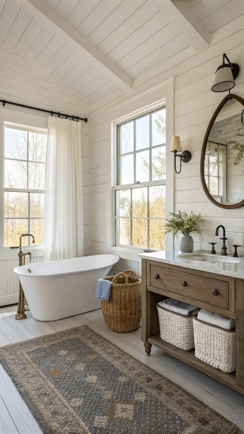 Coastal Farmhouse Bathroom Decor: Transforming Your Space in 2025