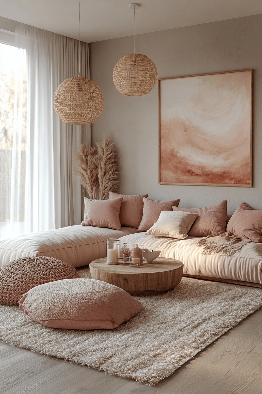 25+ Modern Boho Living Room Inspiration for a Cozy Retreat 12 25+ Modern Boho Living Room Inspiration for a Cozy Retreat