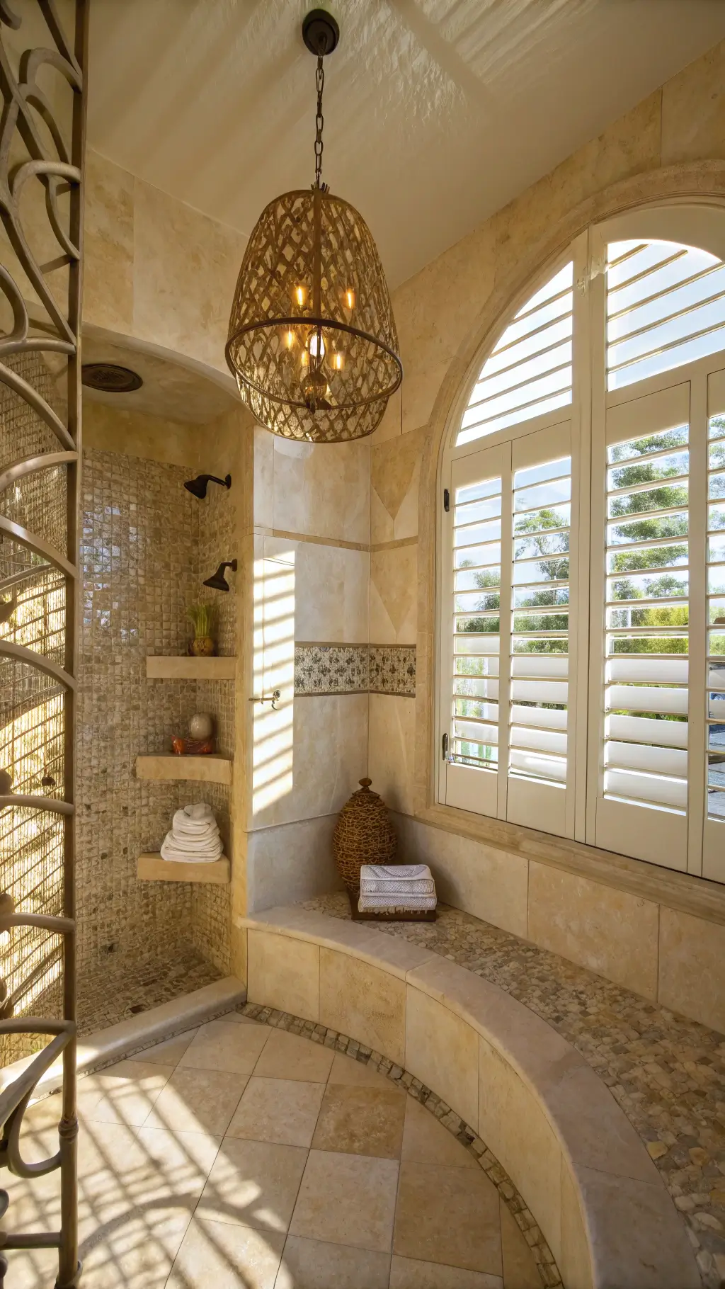 Coastal Maximalist Shower: Transform Your Bathroom into a Vibrant Seaside Sanctuary