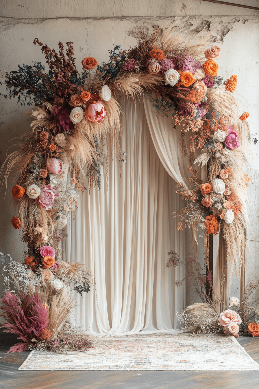 27+ Boho Wedding Arch Designs to Add Soulful Charm to Your Ceremony 23 27+ Boho Wedding Arch Designs to Add Soulful Charm to Your Ceremony