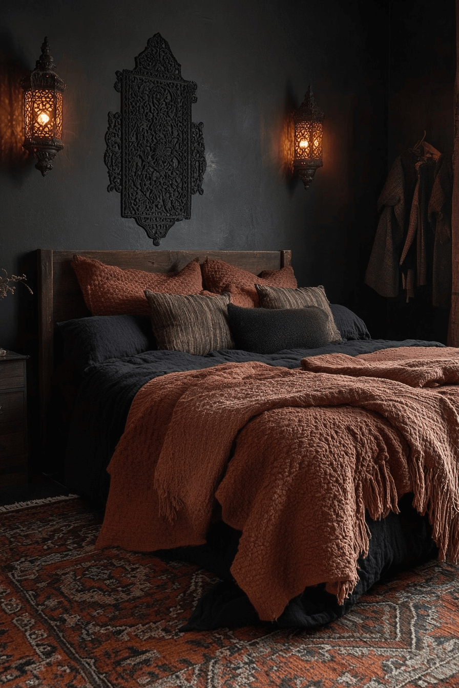 28+ Dark Boho Bedroom Inspiration for a Dreamy Modern Retreat