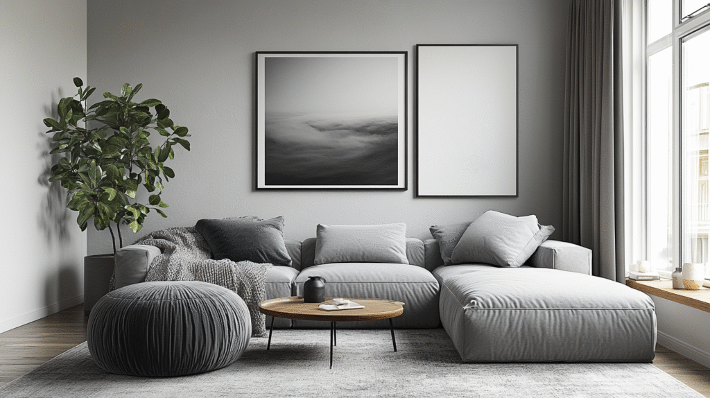 Gray Monochrome Cozy Nook