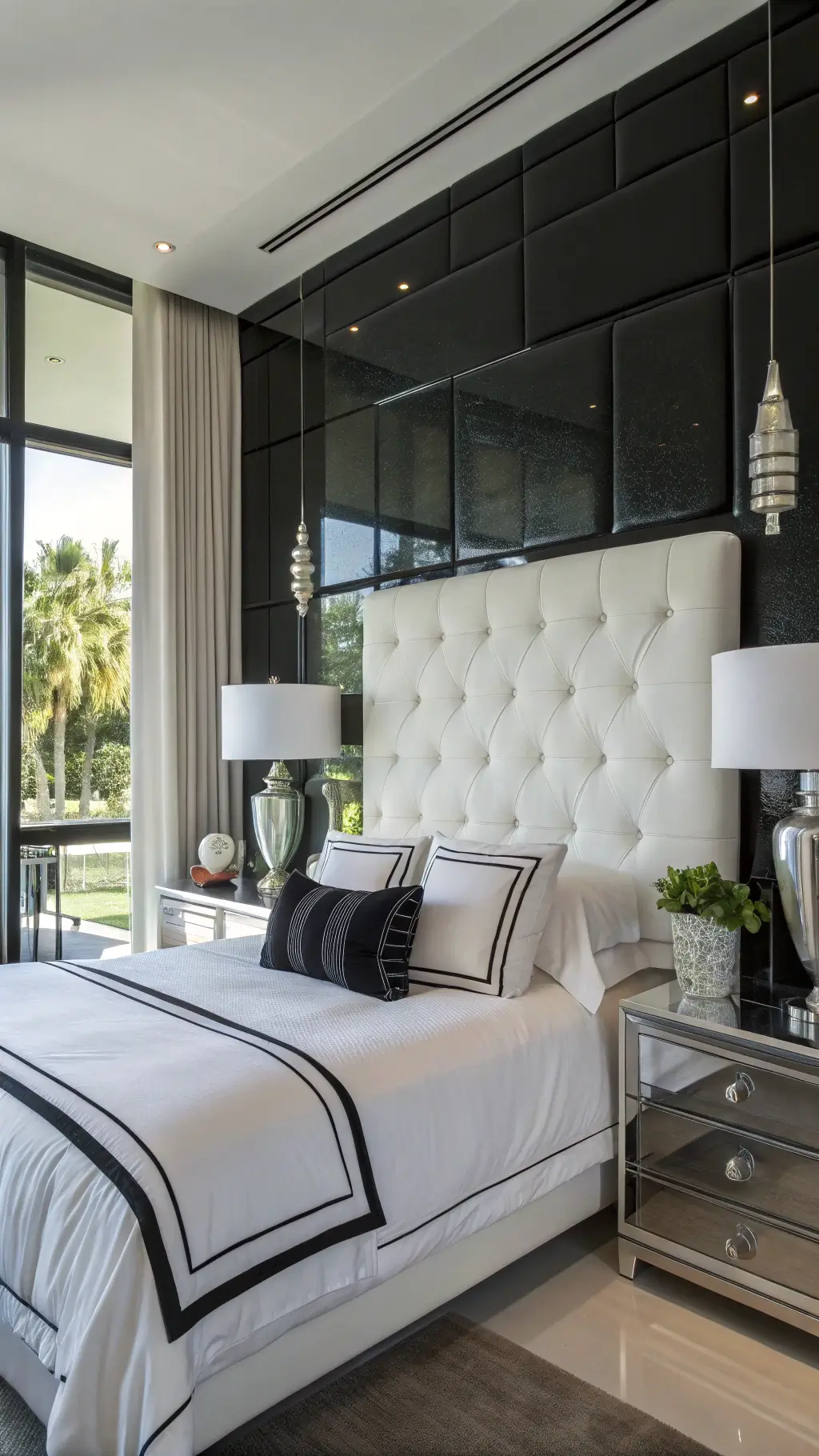 Creating a Stunning Black and White Apartment Bedroom: A Modern Design Guide
