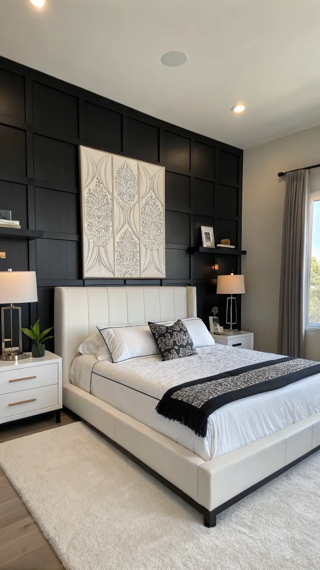 Creating a Stunning Black and White Apartment Bedroom: A Modern Design Guide