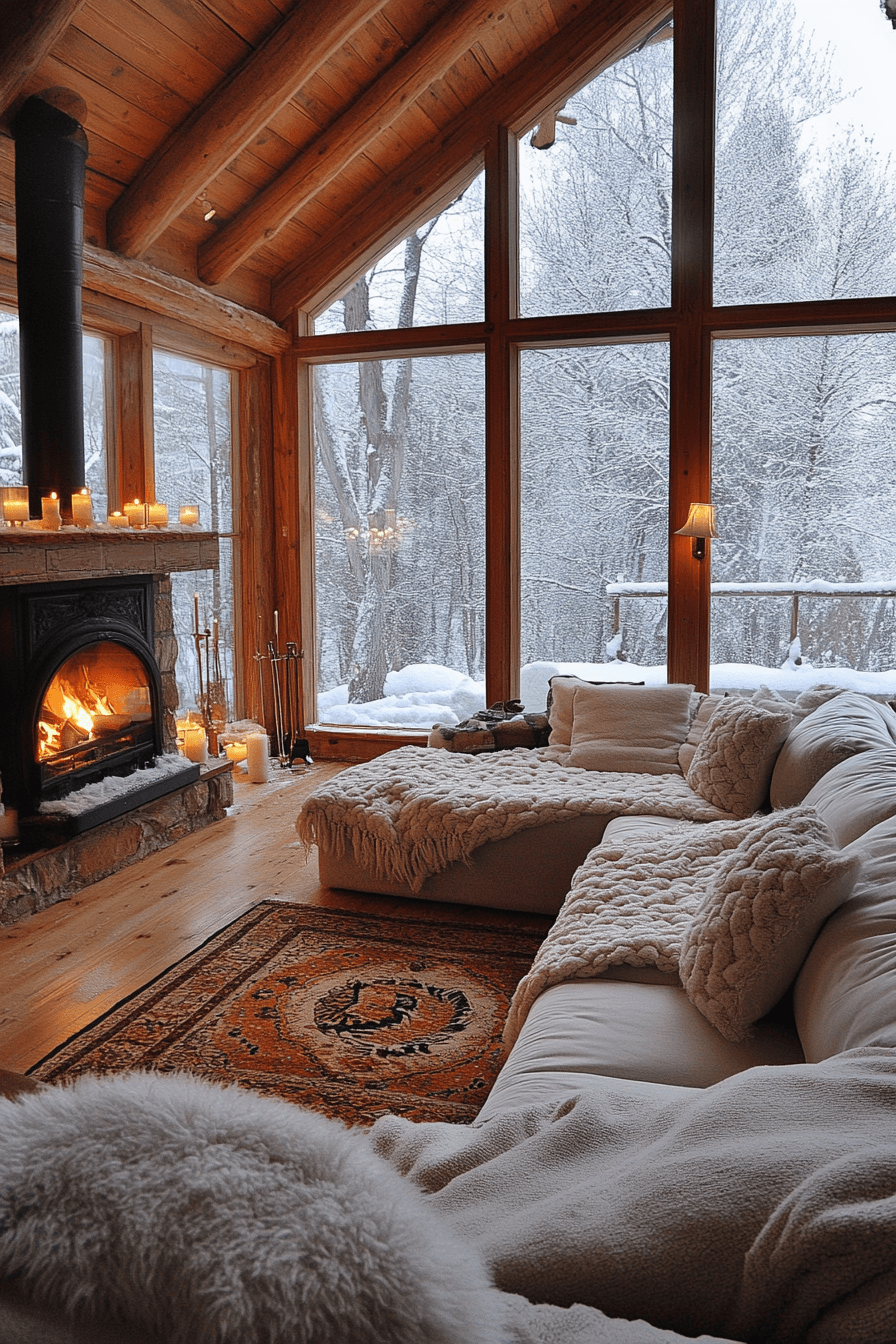 29 Little Cabin Living Room Ideas That Turn Your Space Into a Getaway