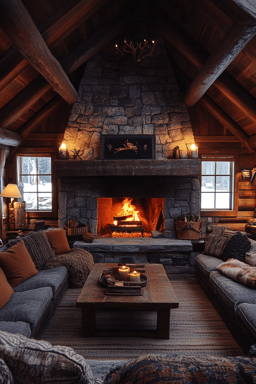 29 Little Cabin Living Room Ideas That Turn Your Space Into a Getaway