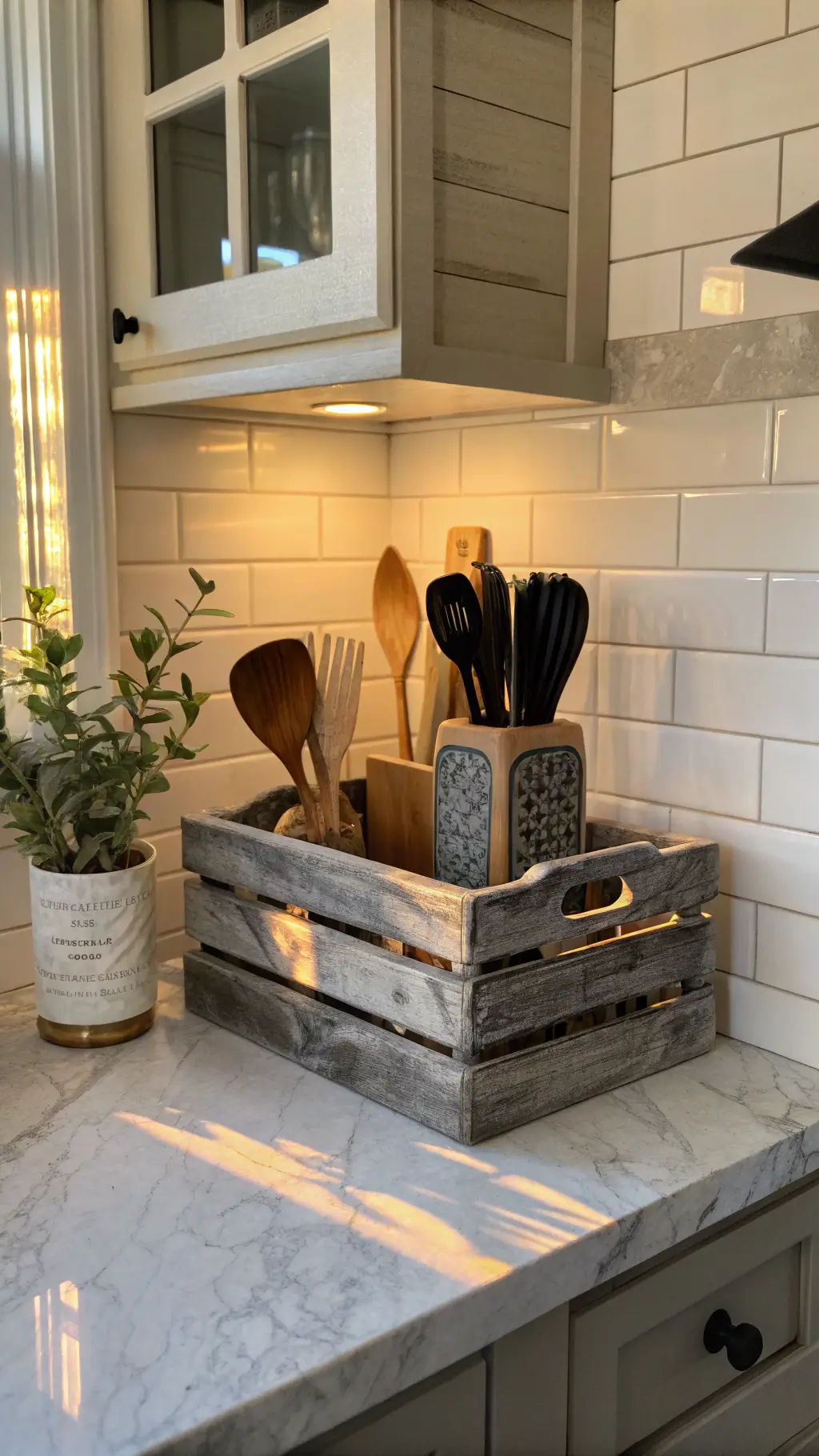 Farmhouse Utensil Holders: Rustic Charm Meets Kitchen Functionality