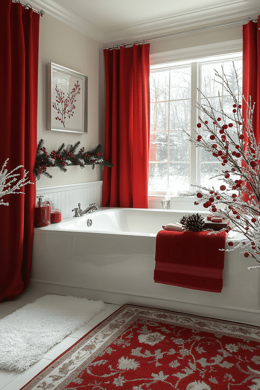 25 Christmas Bathroom Decor Inspirations for a Bright Seasonal Glow