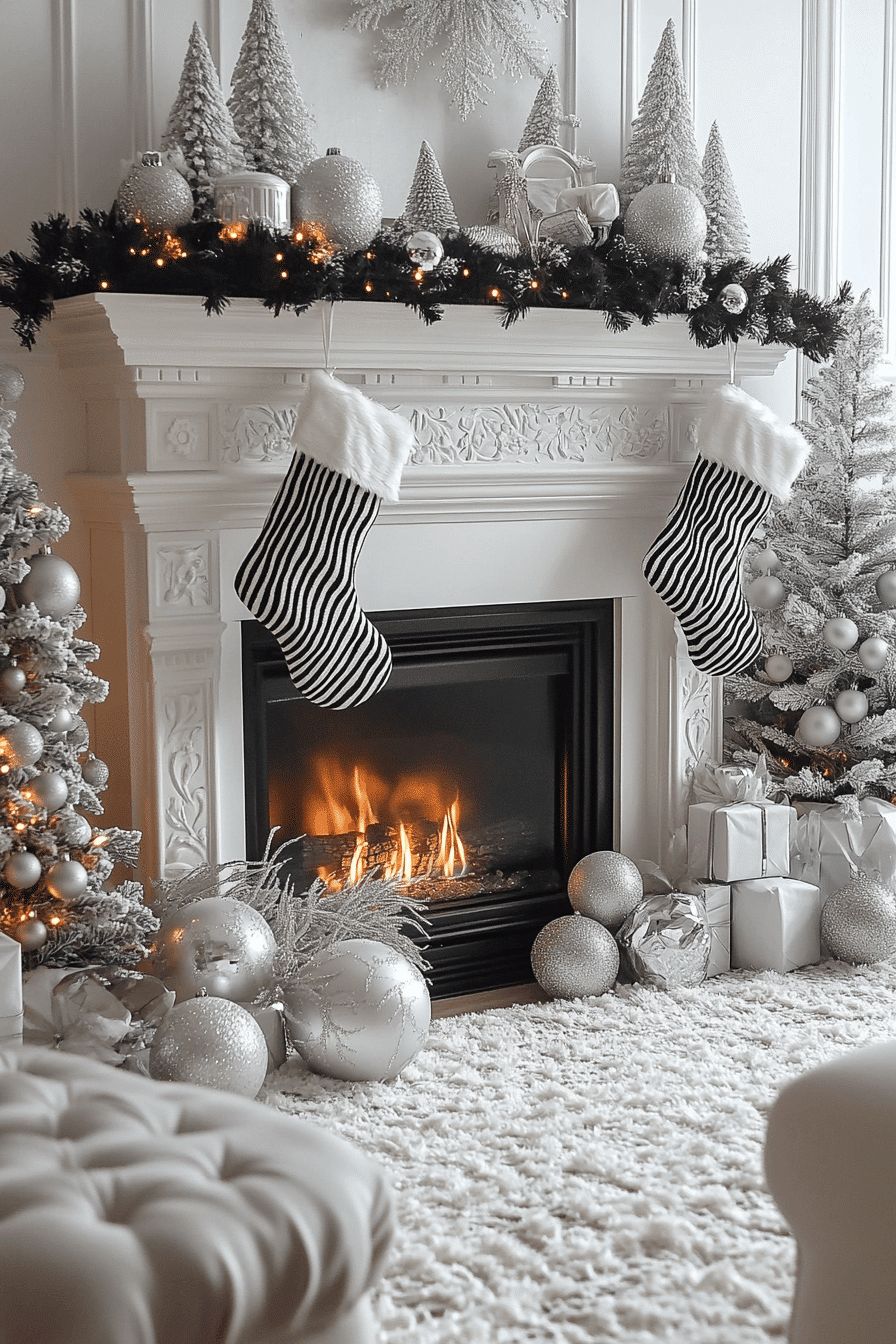 25 Fireplace Christmas Decorations That Add Cheer to Every Night