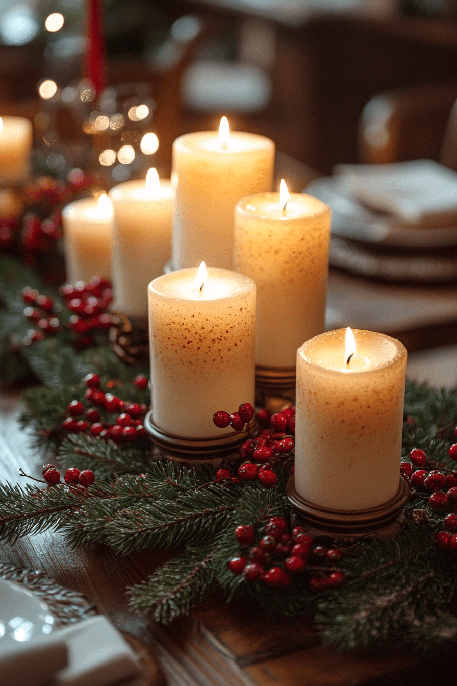25 Christmas Candle Decor Ideas to Brighten Every Festive Moment
