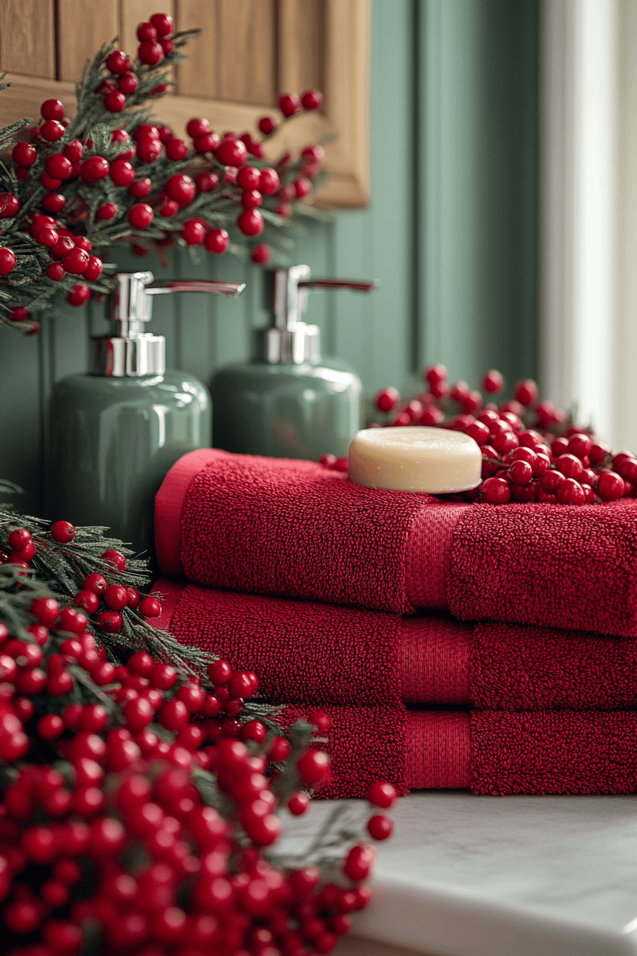 25 Christmas Bathroom Decor Inspirations for a Bright Seasonal Glow