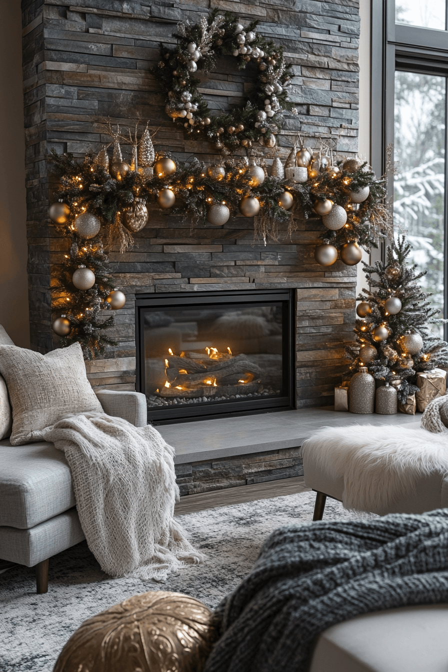 25 Christmas Mantel Decor Themes for a Stunning Seasonal Display