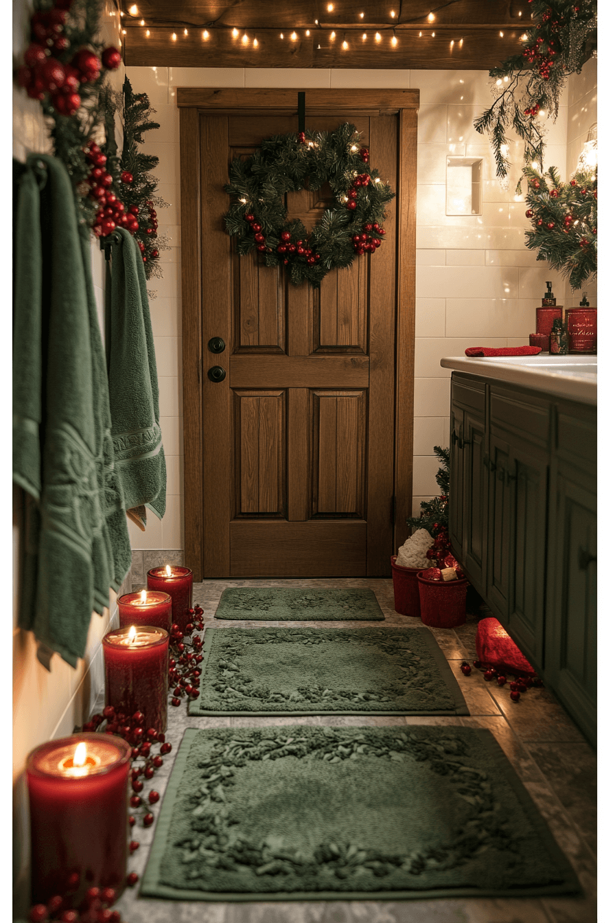 25 Christmas Bathroom Decor Inspirations for a Bright Seasonal Glow