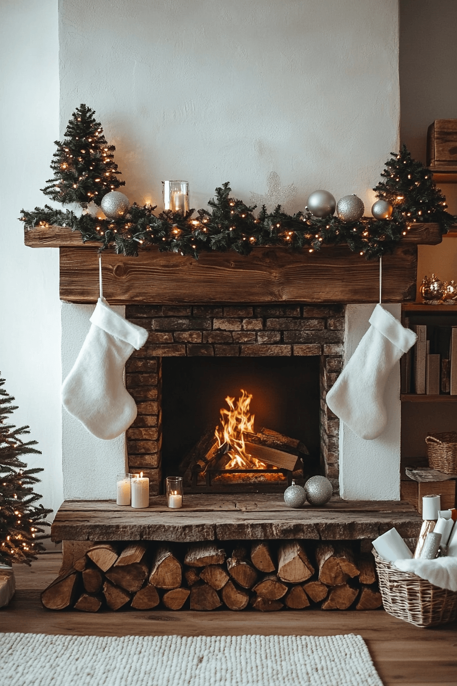 25 Fireplace Christmas Decorations That Add Cheer to Every Night