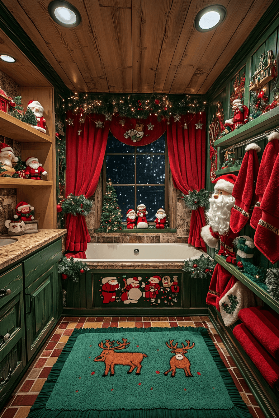 25 Christmas Bathroom Decor Inspirations for a Bright Seasonal Glow