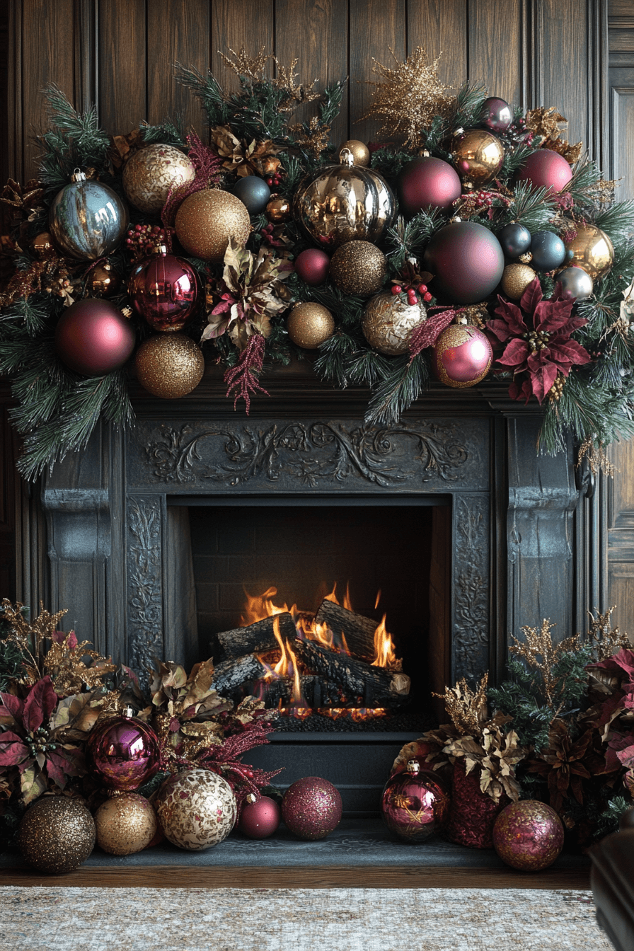 25 Fireplace Christmas Decorations That Add Cheer to Every Night