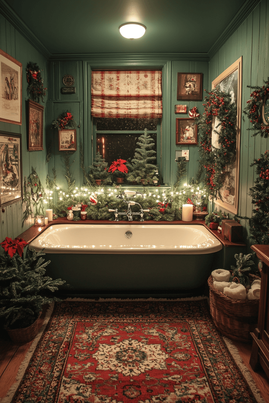 25 Christmas Bathroom Decor Inspirations for a Bright Seasonal Glow
