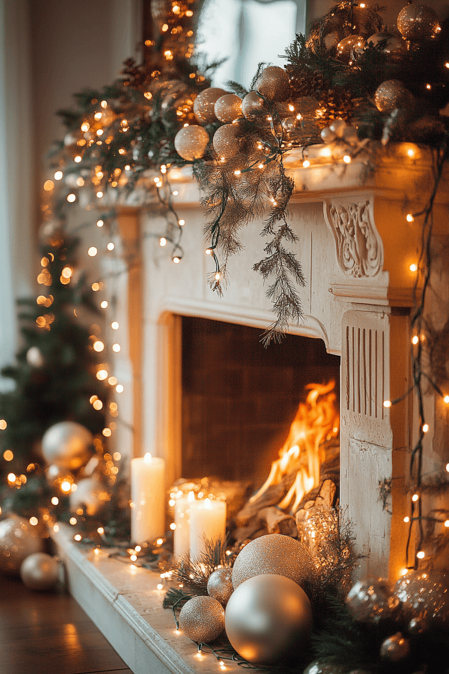 25 Fireplace Christmas Decorations That Add Cheer to Every Night