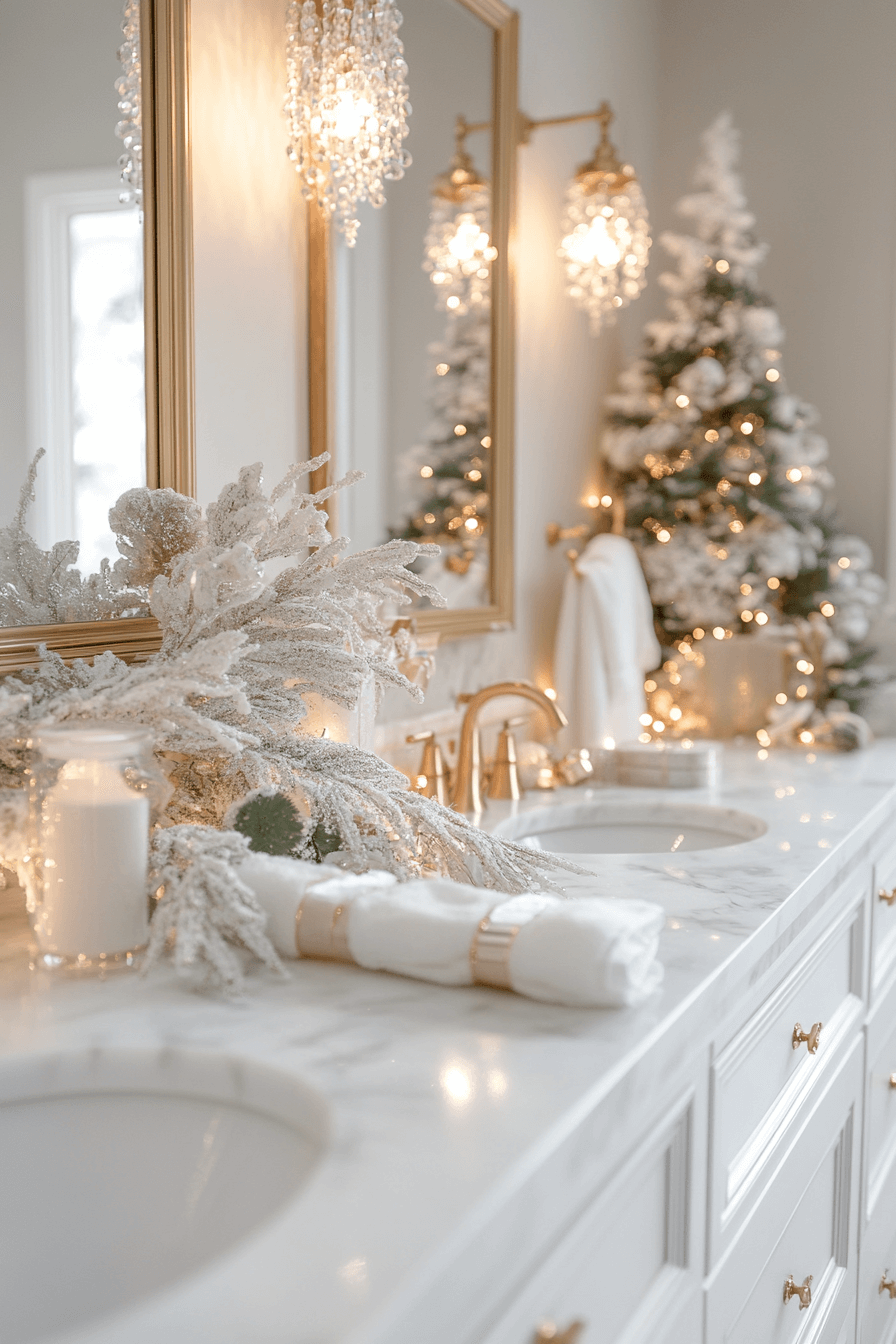 25 Christmas Bathroom Decor Inspirations for a Bright Seasonal Glow