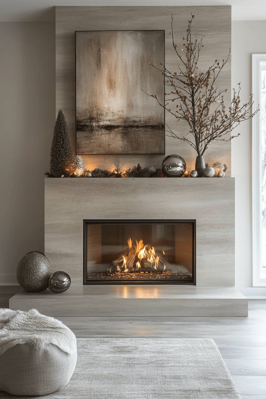 25 Christmas Fireplace Decor Inspirations for a Merry Winter Scene