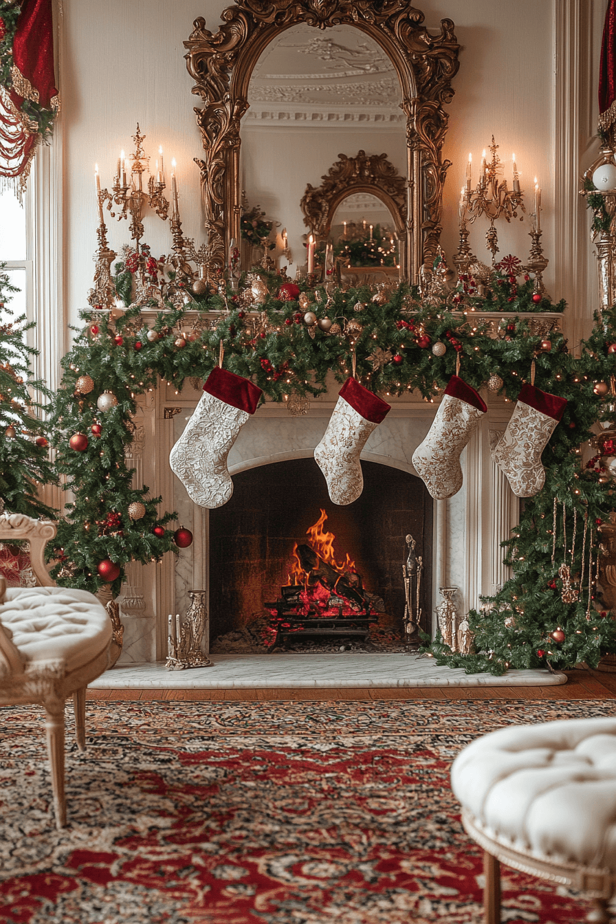 25 Christmas Mantel Decor Themes for a Stunning Seasonal Display