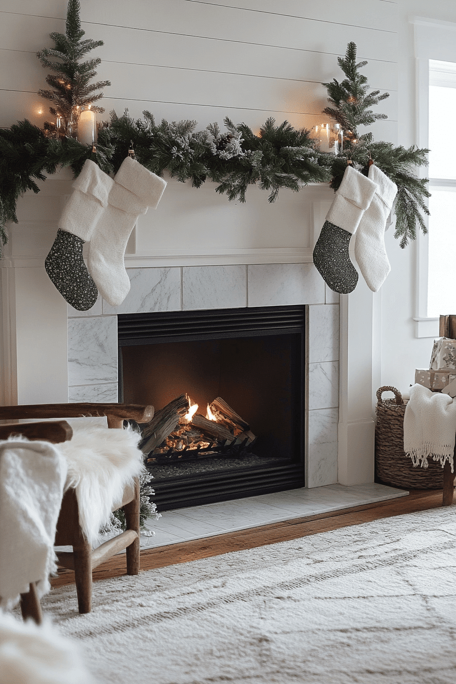 25 Christmas Fireplace Decor Inspirations for a Merry Winter Scene