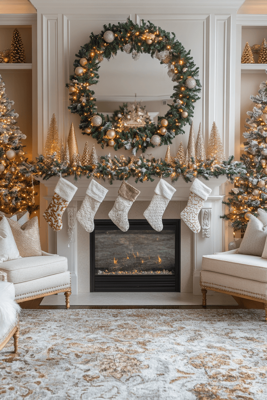 25 Christmas Mantel Decor Themes for a Stunning Seasonal Display