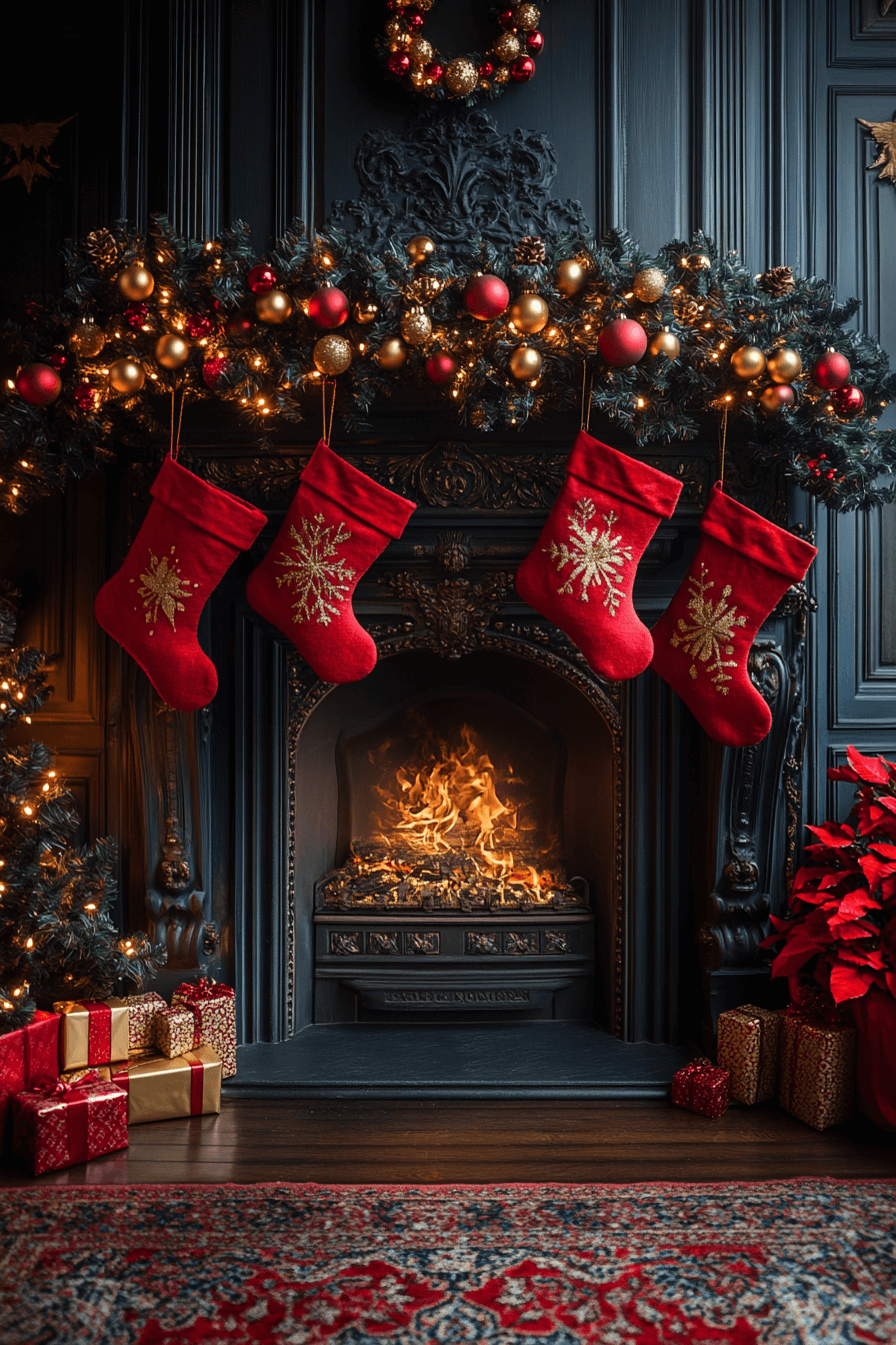 25 Fireplace Christmas Decorations That Add Cheer to Every Night