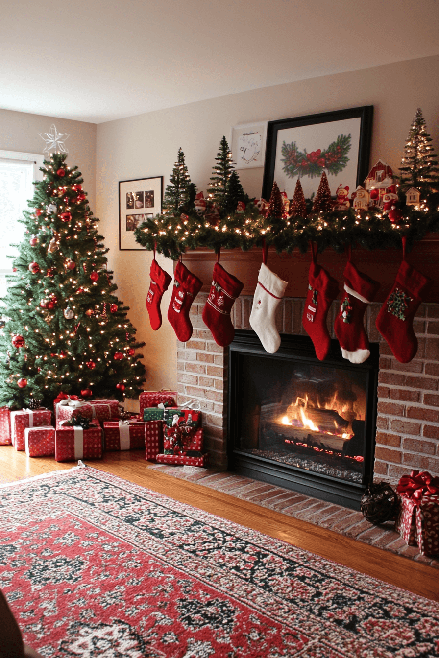 25 Christmas Fireplace Decor Inspirations for a Merry Winter Scene