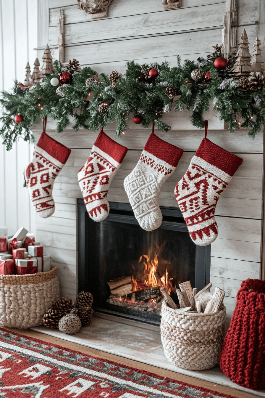 25 Fireplace Christmas Decorations That Add Cheer to Every Night