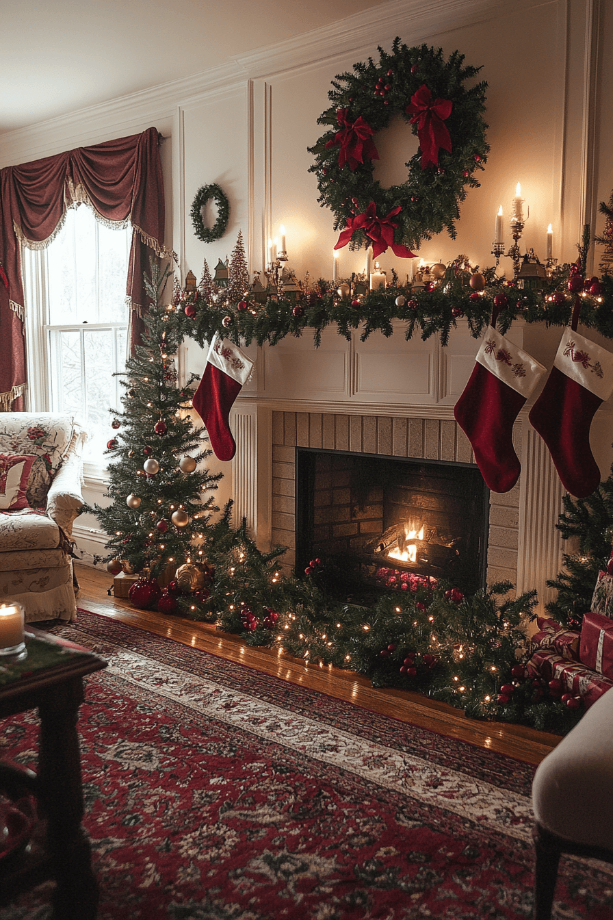 25 Christmas Mantel Decor Themes for a Stunning Seasonal Display