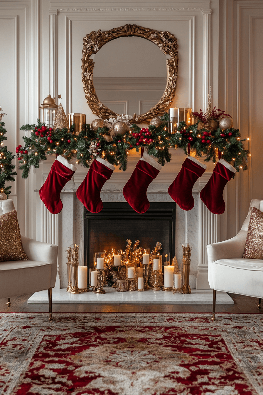 25 Christmas Mantel Decor Themes for a Stunning Seasonal Display