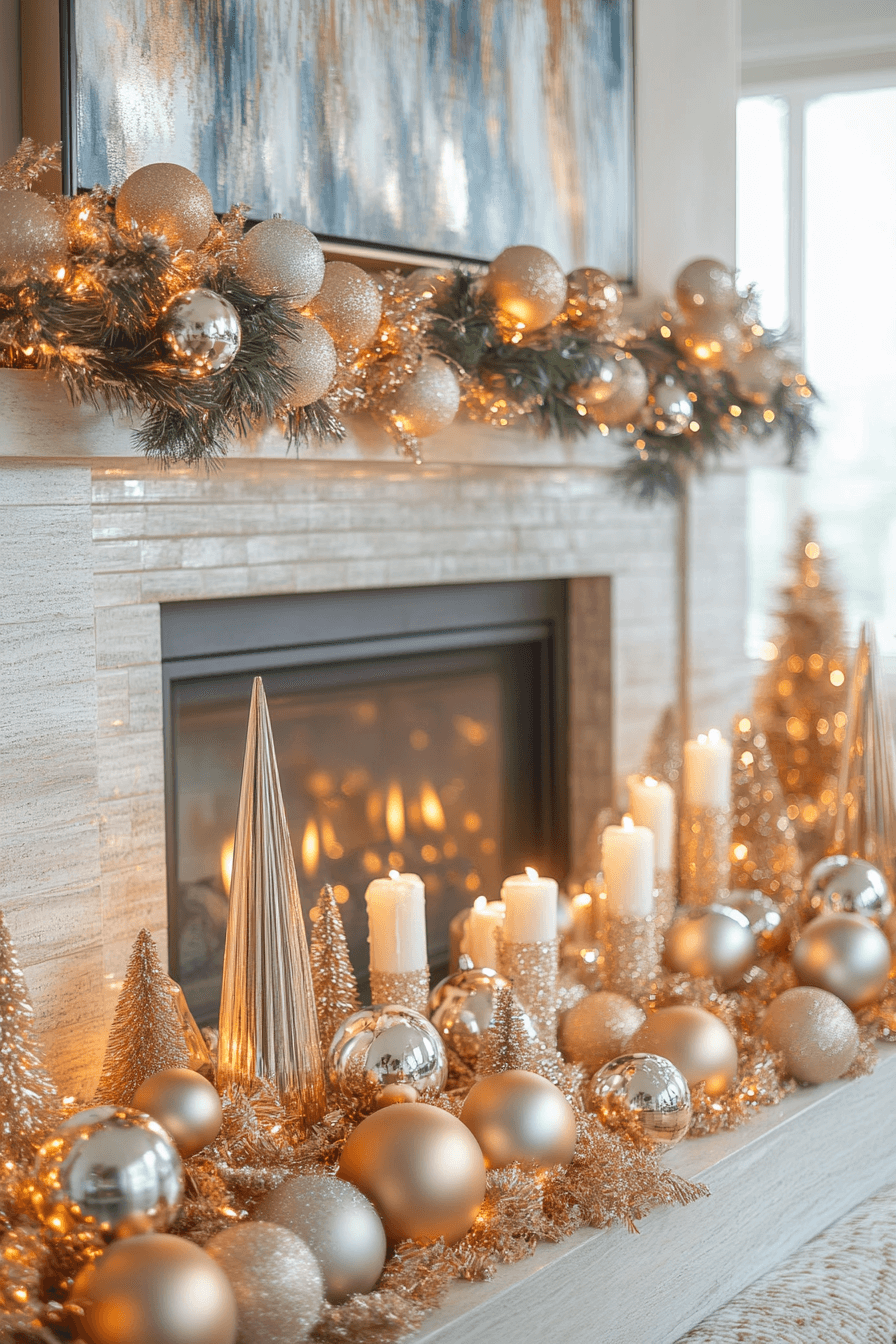 25 Christmas Fireplace Decor Inspirations for a Merry Winter Scene