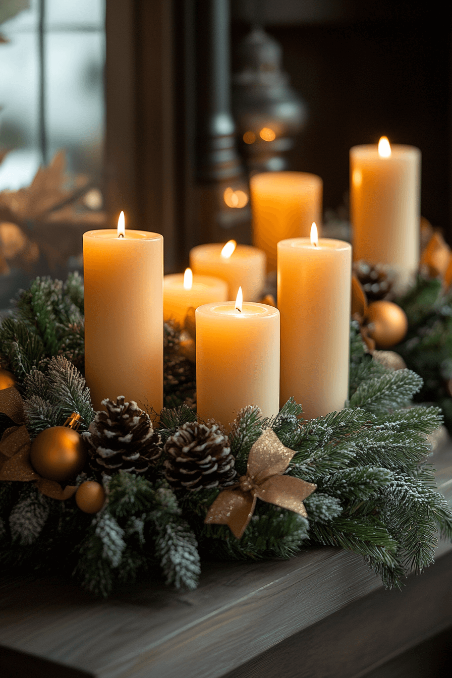 25 Christmas Candle Decor Ideas to Brighten Every Festive Moment
