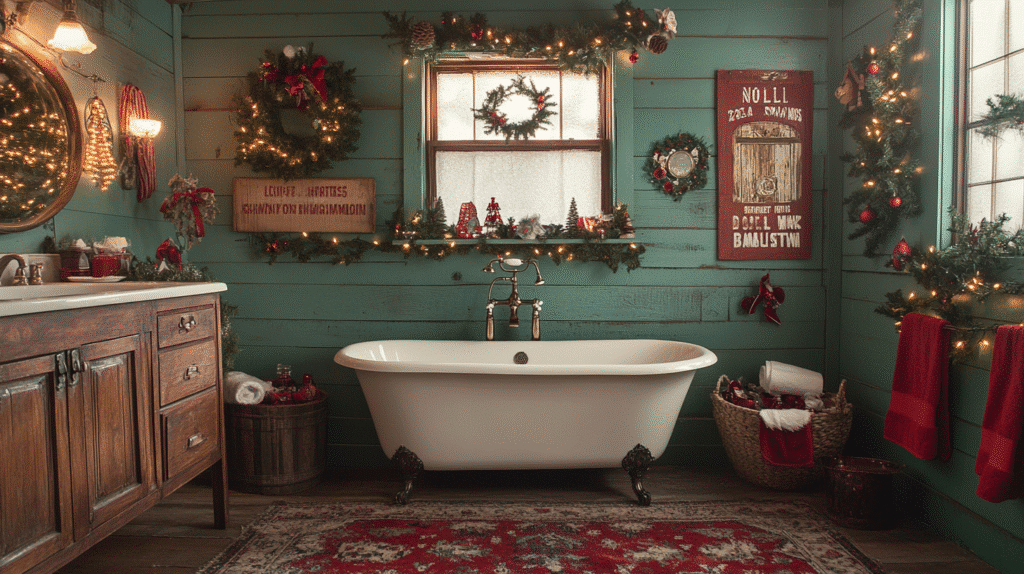 25 Christmas Bathroom Decor Inspirations for a Bright Seasonal Glow