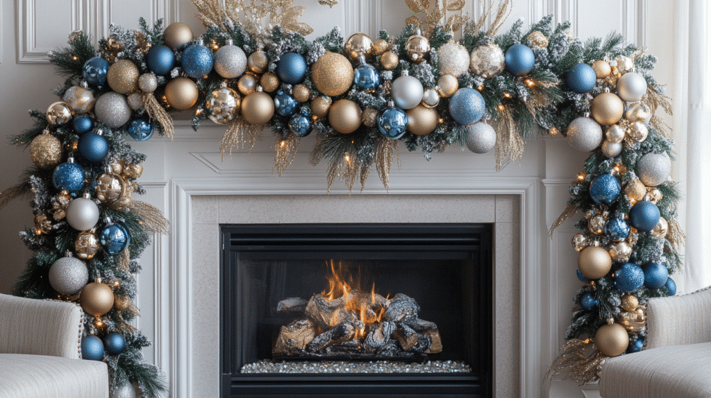 christmas fireplace decor